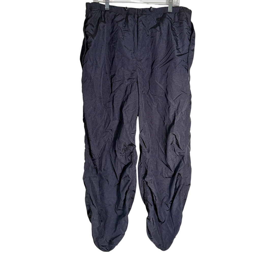 Aritzia Women's TNA Utility Nylon Joggers Parachute Pants Cuffed Black XL